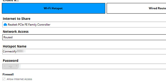 So với Virtual Router Manager, Connectify là công cụ giàu tính năng hơn