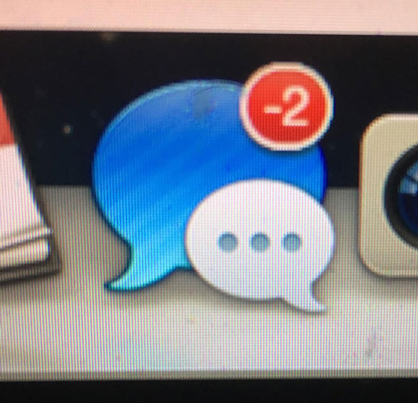 Số lượng tin nhắn cũng "âm" ư?