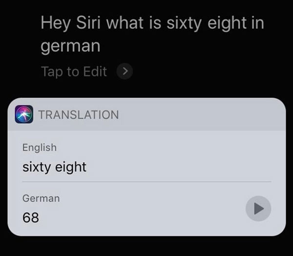 Khi trợ lý ảo Siri giúp bạn chuyển ngữ và gặp trục trặc