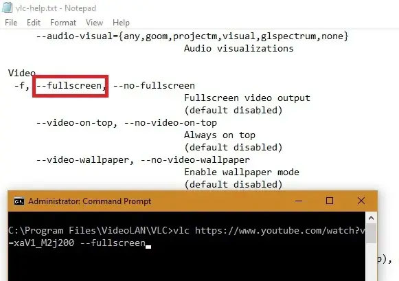 Chuyển đổi bất kỳ video YouTube VLC nào sang chế độ toàn màn hình
