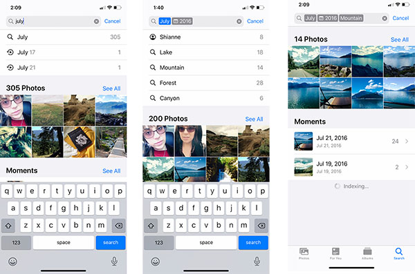 How to sort photos by date on iPhone 