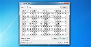 Cách mở và sử dụng Character Map trong Windows