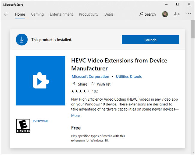 Cách cài đặt các codec HEVC miễn phí trên Windows 10 (cho video H.265)