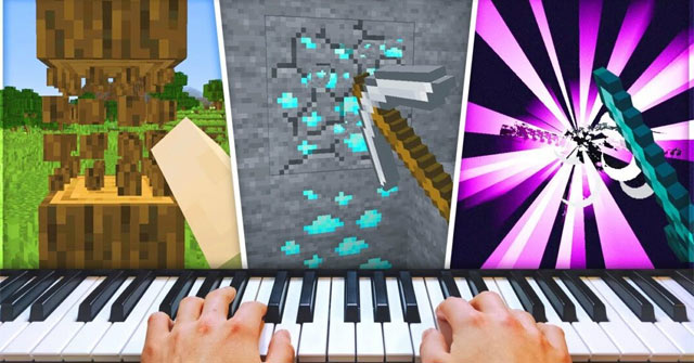 Phá đảo Minecraft bằng một cây đàn piano