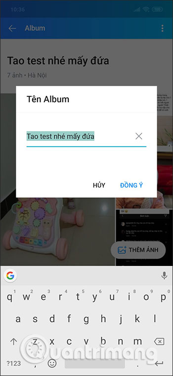 Đổi tên bộ sưu tập