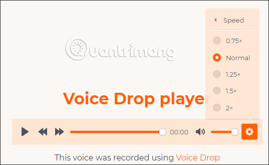 Điều chỉnh tốc độ nghe 