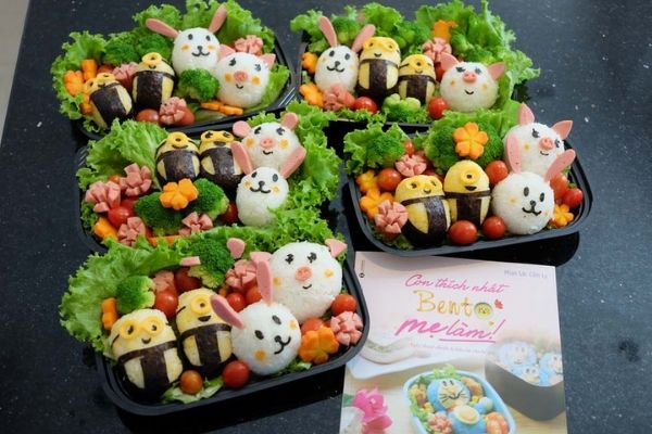 Mẫu cơm Bento xinh