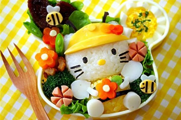 Hộp đựng cơm Bento kiểu Hello Kitty