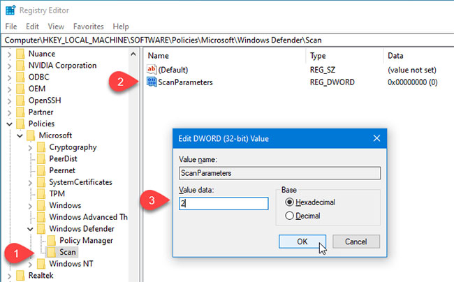 Cách thay đổi kiểu quét theo lịch trình mặc định trong Microsoft Defender - Ảnh minh hoạ 2