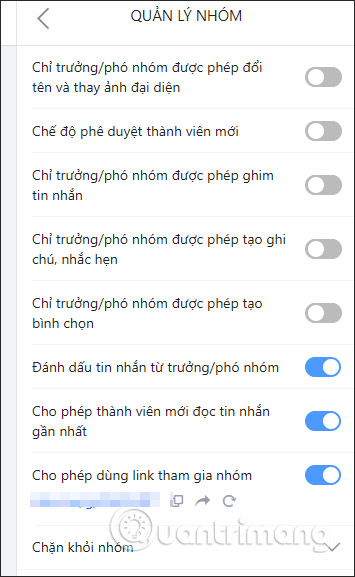 Cách thêm phó nhóm chat Zalo