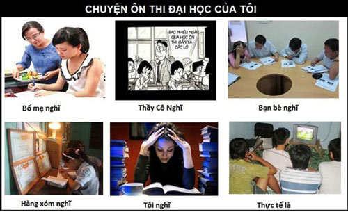 Bức ảnh chế thi tốt nghiệp