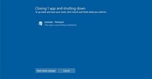 Khắc phục lỗi "This App is Preventing Shutdown" trên Windows 10