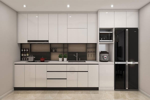 Tủ bếp gỗ công nghiệp