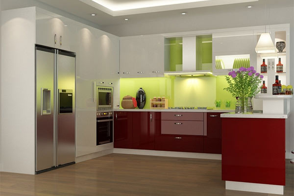 Tủ bếp gỗ công nghiệp đẹp