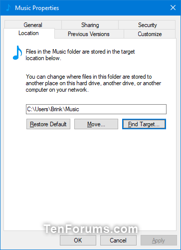 Mở thư mục Music trong File Explorer