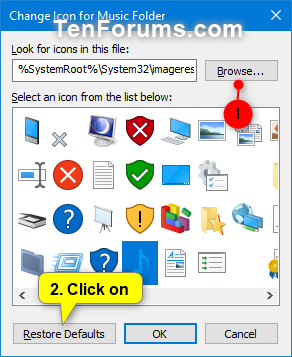 Nhấp vào nút Restore Defaults