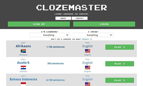 Clozemaster