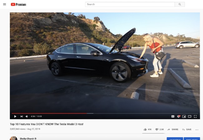 Video này của Shelby có hơn 2 triệu view nhưng đã kiếm được 11.600 USD