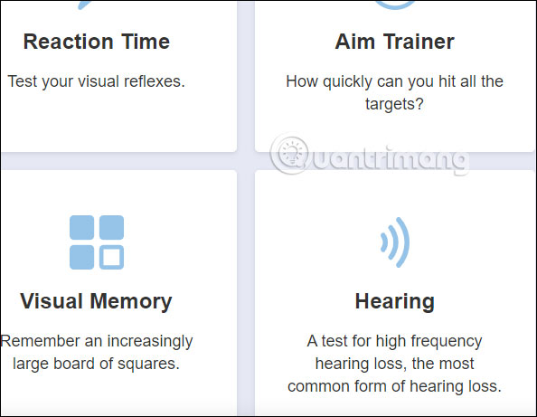 Danh sách bài test