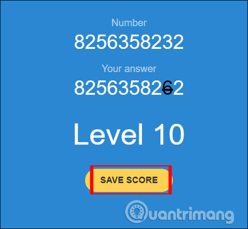 Kiểm tra nhớ số 