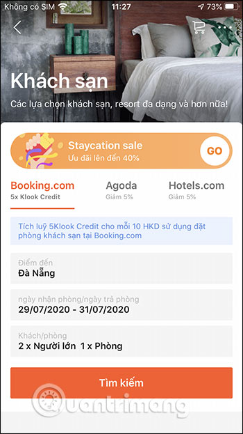 Đặt khách sạn