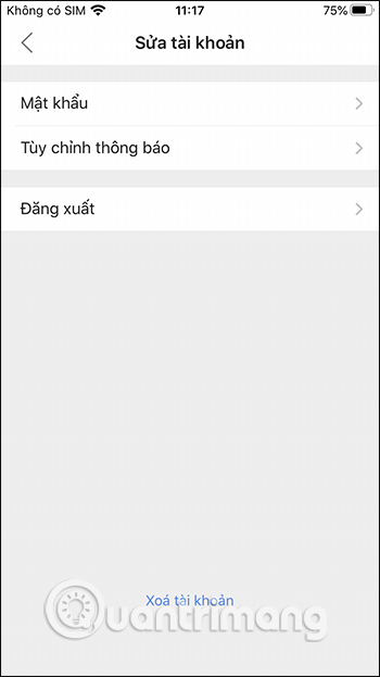 Cập nhật mật khẩu