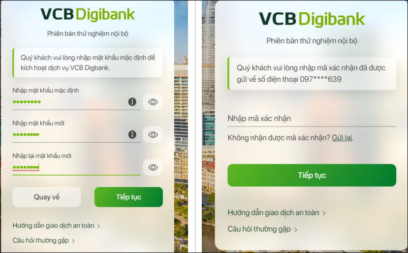Hướng dẫn đăng ký VCB Digibank (Internet Banking Vietcombank)
