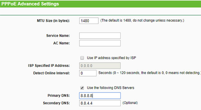 Thay đổi trình phân giải DNS