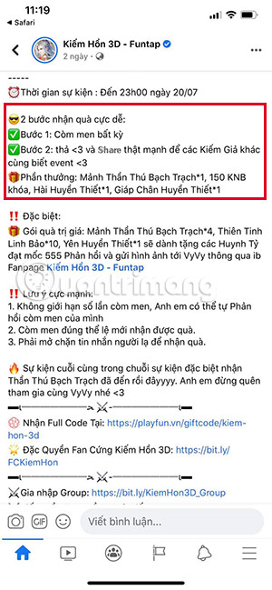 kiếm hồn 3d code