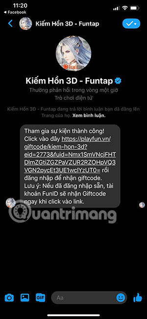 giftcode game kiếm hồn 3d