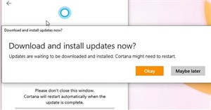 Cách cập nhật thủ công Cortana trên Windows 10 mà không cần vào Microsoft Store