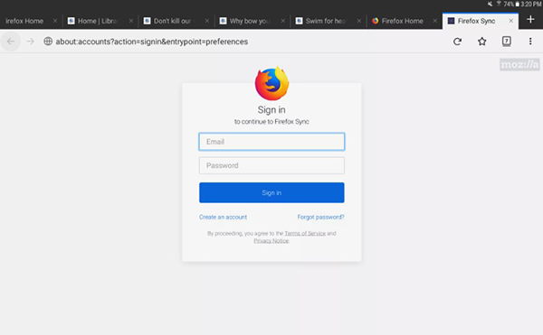 Đồng bộ hóa Firefox trên các thiết bị