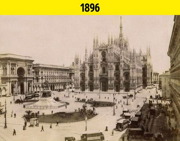 Quảng trường Del Duomo năm 1896