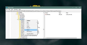 Cách xuất Registry key trong Windows
