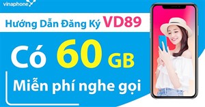 Cách đăng ký VD89 Vinaphone nhận 60GB
