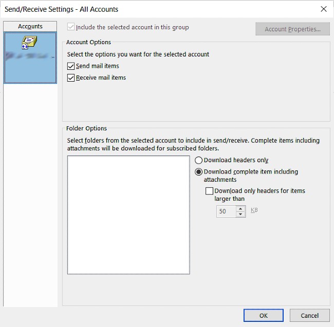 Các tài khoản POP đang gặp hiện tượng bị Outlook xóa mail