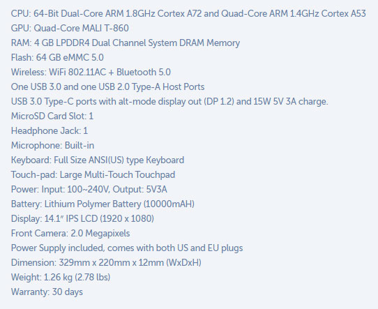Thông số kỹ thuật