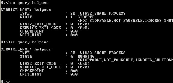 Xuất danh sách các service đang chạy và đã dừng trong Command Prompt