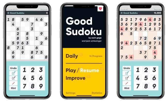 Good Sudoku xuất phát từ đam mê học chơi Sudoku của Zach Gage
