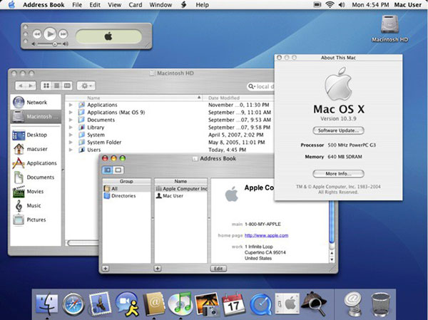OS X 10.3 - Panther