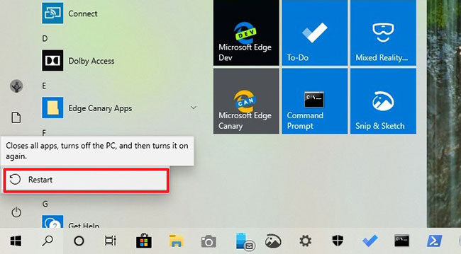 Thoát khỏi Safe Mode bằng cách khởi động lại Windows 10