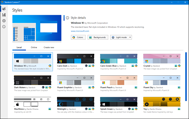 Curtains là một tiện ích phần mềm cho phép bạn tùy chỉnh giao diện Windows 10