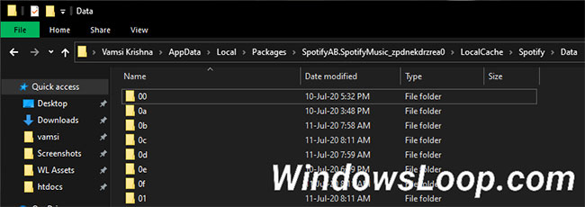 Cách xóa Spotify cache trong Windows 10