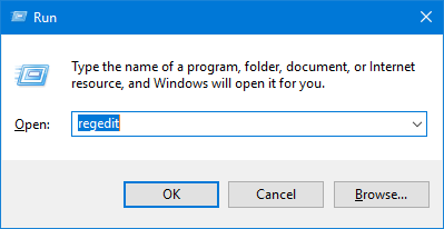 Mở Registry Editor