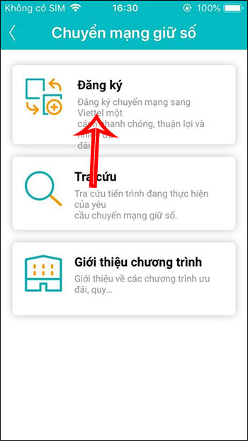 Đăng ký chuyển mạng