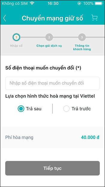 Nhập thông tin đăng ký