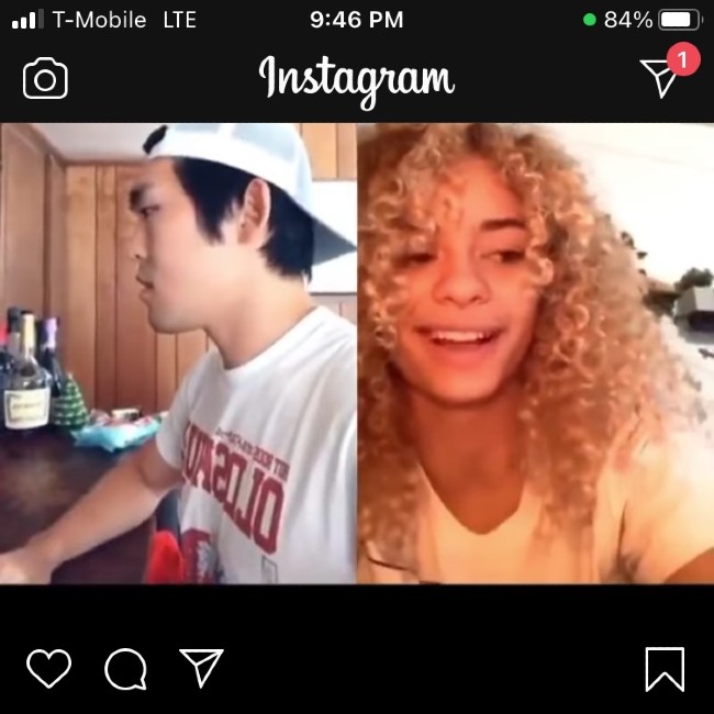 Dấu chấm tròn màu xanh xuất hiện khi người dùng lướt Feed của Instagram