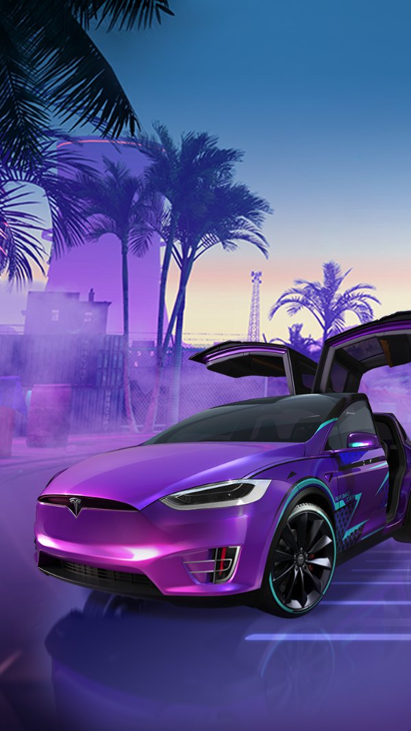 Một chiếc Tesla sẵn sàng để được loot ở khu vực nhà máy trong PUBG Mobile