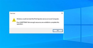 Khắc phục mã lỗi Printer Spooler 0x800706b9 trên Windows 10