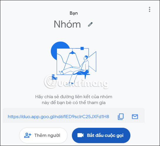 Link gọi nhóm